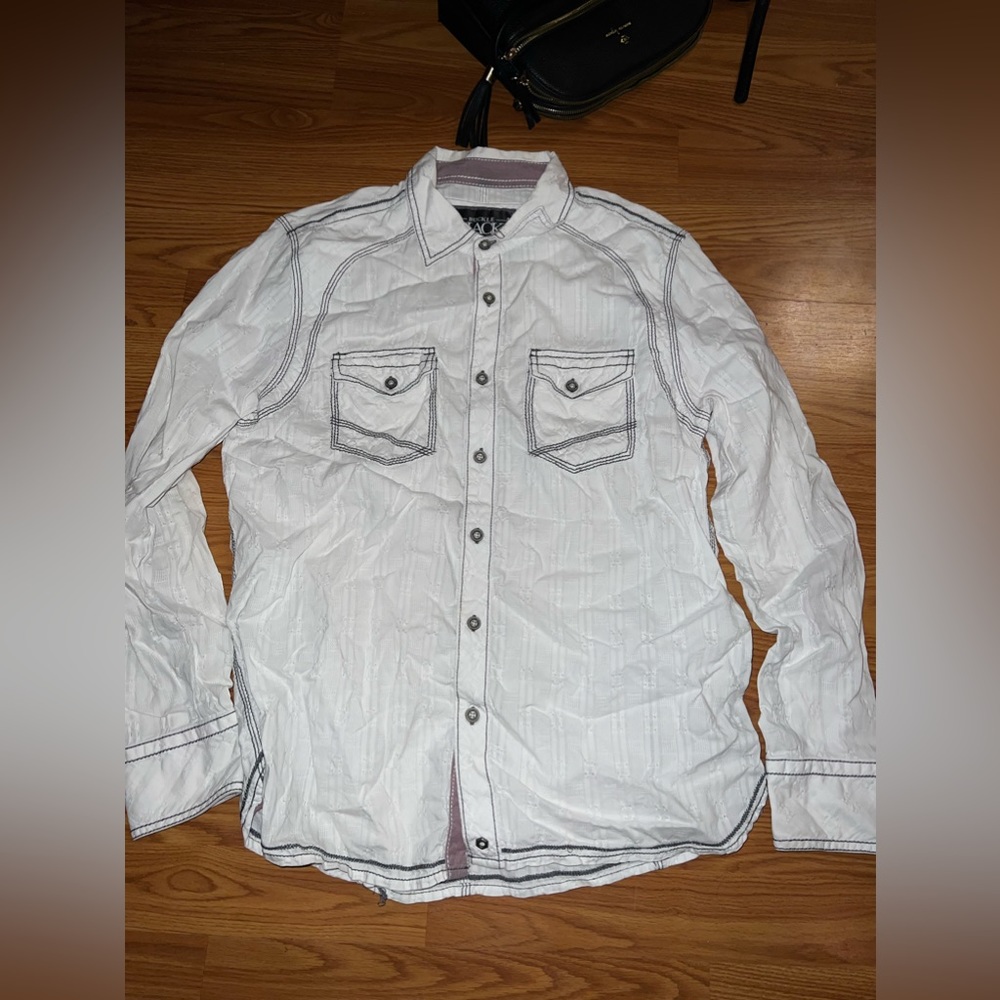 Buckle Black  Button Up
